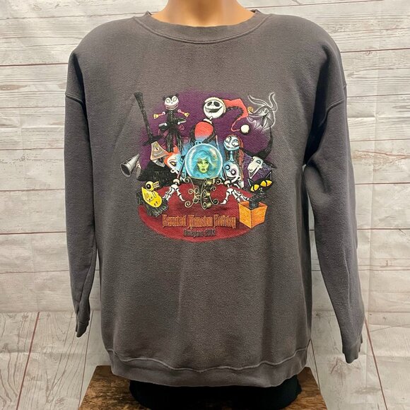 Vintage Disney Haunted Mansion Nightmare Before Christmas Sweatshirt - Picture 1 of 8